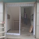 강화자동문 | 부천 송내동 상가 리모델링 현장: 1층 전체 철거 후 최신 자동문설치 및 강화도어시공 후기
