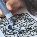가족 액자 만들기 | 여름 홈데이트 놀거리추천 스테인드데코 DIY 촛불 엽서 키트 스테인드글라스 액자만들기 후기