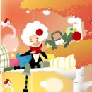 봄-여름-가을-겨울동화 일러스트. 이미지