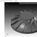 mastercam2021사용한 솔리드모델링 연습(임펠러) 이미지