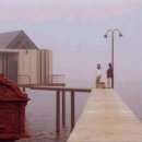 바닷가 나무집 이미지