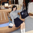 카라모텔 | 세르지오타키니 한남 플래그십스토어 오픈 여성 니트 테니스스커트로 클래식룩 코디