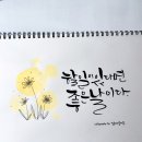 [주말] 캘리그라피 이미지