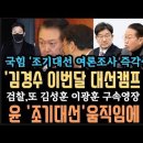 김경수&#39;이번달 대선캠프 꾸린다&#39; 윤, 조기대선에 격노.국힘 여론조사 즉각 중단. 김건희 앞에만가면 무릎꿇는 검찰? 이미지