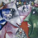 영원한미소&황금박쥐미술만화 | 샤갈 전시회를 다녀온 후 마크 샤갈의 걸작 "나와 마을"