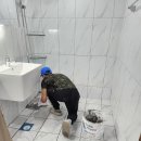 지행주공1단지 아파트 경로당 | 동두천 욕실리모델링 지행주공1단지 아파트 화장실 비앙코까라라 타일 시공