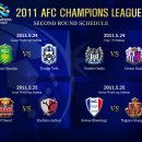 2011 AFC 챔피언스리그 16강 동아시아 경기일정표 이미지