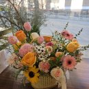 수원-1605 | 수원 영통 향기나는 꽃집 | 영통꽃집 추천 무인꽃집 당일배송 가능한 칠순 꽃바구니 후기