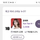 스타서배이브랜드투표5곳 첨여합니다 이미지