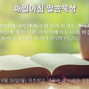 8월 26일(월) 저주받은 나무와 깨끗해진 성전 이미지