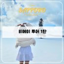 하늘숲초등학교 | 흰그림자 비에이 투어 내돈내산 솔직후기 / 크리스마스 트리 및 탁신관, 자판기 사진 꿀팁