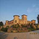 토스카나 와인 지역의 성 Castello Gabbiano in 이탈리아. 이미지