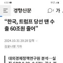 트럼프 재집권시 한국 수출 60조 감소! 이미지