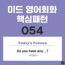 [중급편 054] &#39;Do you have any + 명사?&#39;((명사)가 있니?) 이미지