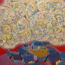 풍경을 담은 아크릴화 이미지