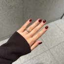 짧은손톱 겨울네일 버건디브라운 원컬러 젤네일 ‘네일바바 건대입구’ 솔직후기