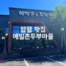 용문산마을 | 메밀촌두부마을 : 양평 용문산 맛집 추천 애견동반 후기