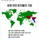 전세계 문자들의 기원 이미지