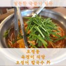 꽁보리밥 | [대전 오정동 맛집] 매콤한 오징어 칼국수와 꽁보리밥의 완벽한 조화, '옥경이 식당' 후기 🥣🥢
