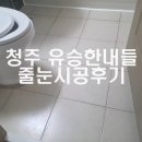 청주 성화동 유승한내들 줄눈시공 후기｜화장실 인테리어 효과와 줄눈시공가격