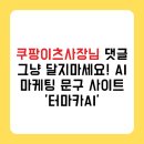 이츠PC | 쿠팡이츠사장님 댓글 그냥 달지마세요! AI 마케팅 문구 사이트 &#39;터마카AI&#39;