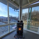 꼬마힐링전원주택 | 전원주택 썬룸.테라스,겨울에 버려지셨나요?난로 하나에 "홈카페+홈사우나"가 됩니다(실사용 후기)