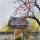 수묵채색화 이미지