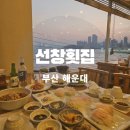 바닷가선창횟집 | 부산 선창횟집 해운대 분위기 좋은 오션뷰 식당