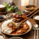 저녁 김치랑밑반찬 이미지