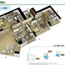 [청라급매물]청라푸르지오 45평 최초공실 17층 마지막1세대 이미지