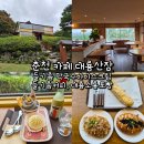 소나무숲 방주산장 | 춘천 카페 대룡산장 들기름 막국수아이스크림, 들기름커피, 대룡소룡포빵