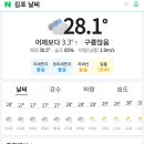 김포 강화 날씨 - 8월15일 월요일 이미지