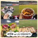 새감만종합시장 | 잠실야구장에서 한화 vs LG 직관 후기 (250327) (Feat. 새마을시장 먹거리, 외야그린석 406블록 시야)