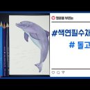 돌고래 그리기 #수채색연필 이미지