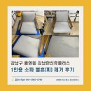 한신세탁 | 패브릭 소파 피 얼룩 지워질까? _서울 강남구 율현동 한신휴플러스 혈흔 제거 및 건습식 청소 후기
