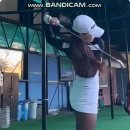 KLPGA 김은선 프로(님)의 아이언샷 동작 이미지