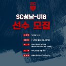◆ 리치앤코가 후원하는 축구클럽 SC성남-U18 (1/2학년 선수모집) 이미지