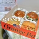 죽전 신세계 사우스시티 맛집 오렌지베이글 팝업 내돈내산 후기 메뉴 추천
