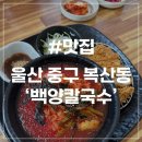 백양상가 | [울산 복산동 맛집] 백양칼국수 바지락칼국수 김치말이국수 돌솥비빔밥 돈까스 맛집 추천