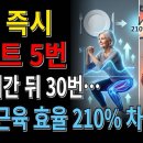 식후 즉시 스쿼트 5번 vs 1시간 뒤 30번… 혈당·근육 효율 210% 차이 이미지