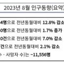 오늘 뜬 2023년 8월 인구 통계.jpg 이미지