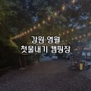 [강원] 영월 첫물내기캠핑장 법흥계곡 캠핑장 추천