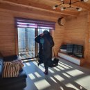 솔바위로그하우스 | 2021.01 강릉 안반데기 근처 숙소 <대관령 솔바위 로그하우스> 양떼목장 근처 숙소