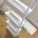 지그재그 - 결합 | 원룸인테리어 5단 철제 넓이조절 틈새 이동식 선반 트롤리