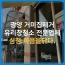 유리창청소]거미집,거미줄까지 완벽 제거 유리창 청소업체는 전부 가능합니다. 광양 오베이글리 유리창청소