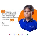 As Tim from Form 1 says, &#34;Teachers here are supportive and kind. 이미지