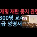 이재명 재판을 정지시킨 사법부에 전국 교수모임의 충격 성명서... 사회정의를바라는 전국교수모임 성창경TV 이미지