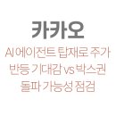 엔비디 | 카카오, AI 에이전트 탑재로 주가 반등 기대감 vs 박스권 돌파 가능성 점검