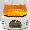 생활 속 도자기(초급) | 힐링홈 도자기 티워머 차워머 (화이트+블랙)