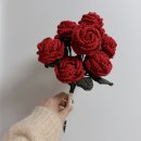 뜨개소품으로창업도전 | W16. 웨딩 촬영 소품 뜨개부케 직접 만들어본 후기｜은방울꽃 뜨개부케 &amp; 장미 니트부케 제작기